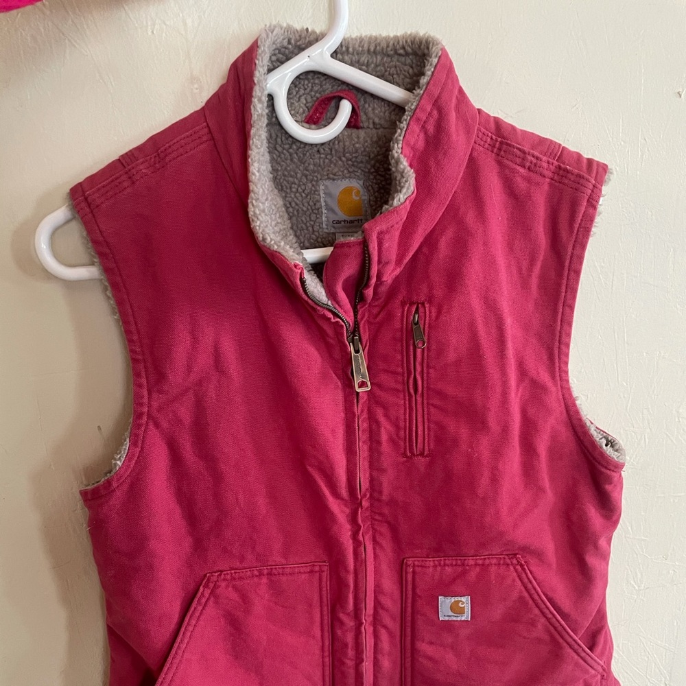 Womens Carhartt Pink Vest Size Small